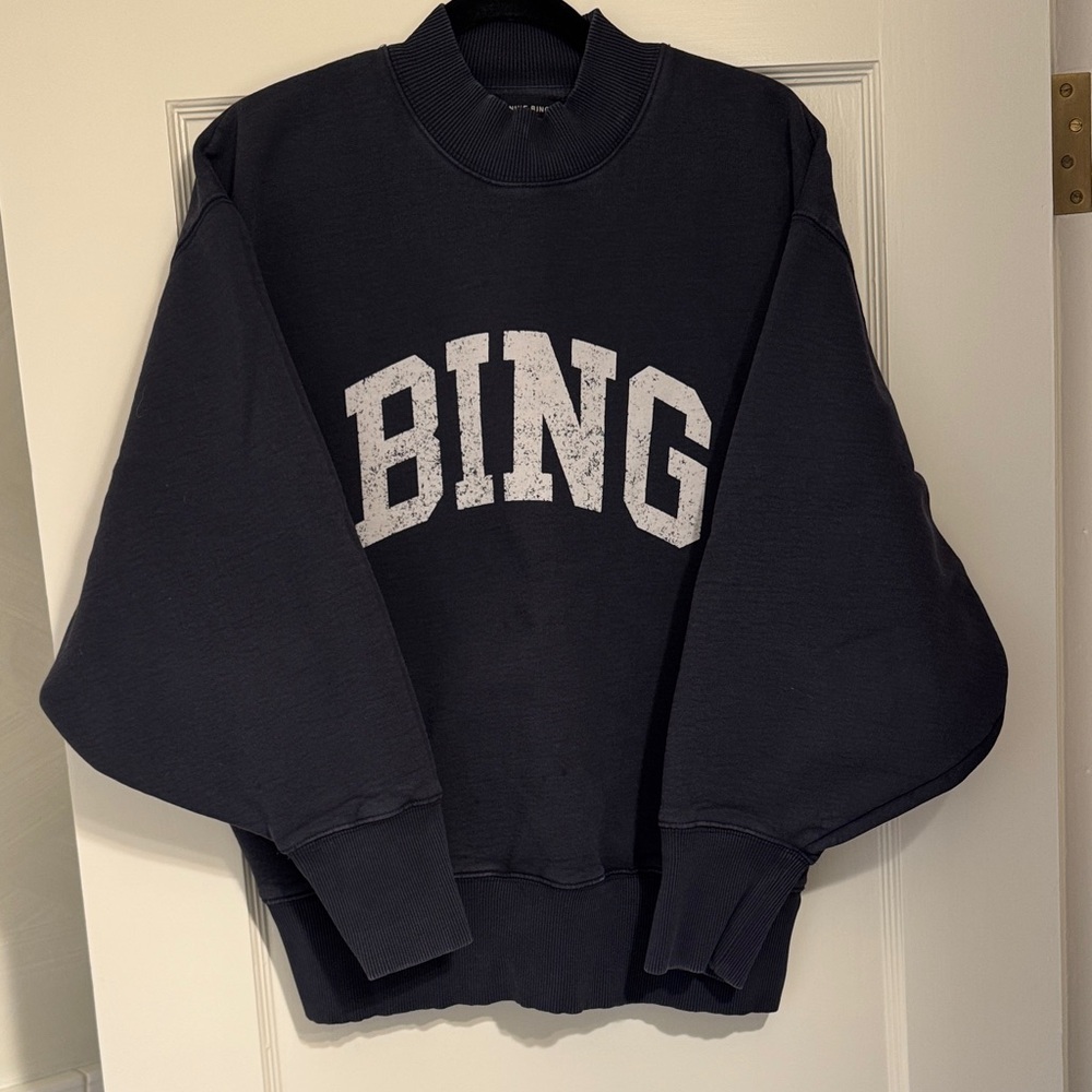 Anine Bing Navy Crewneck Sweater